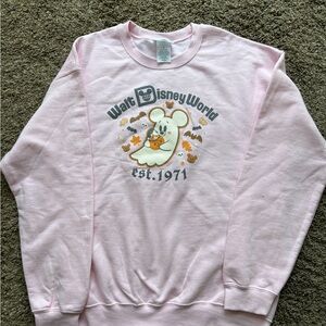 Disney Walt Disney World Halloween fall, ghost pink sweatshirt